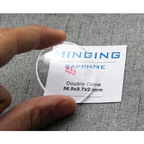 Free Shipping 1pc 2.3~3.0mm Thick Concave Double Dome Transparent Sapphire for Watch Repair