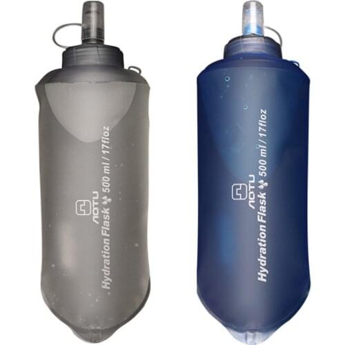 Collapsible Water Bottle TPU Collapsible Sports Nutrition Energy Gel Soft Flask Water Bottle Reservoir Water Bag For Outdoor