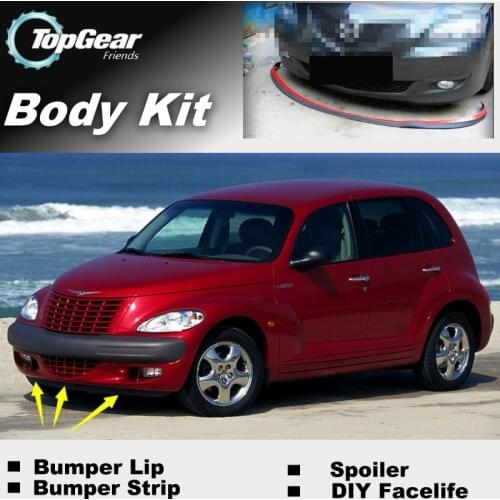 Bumper Lip Deflector Lips For Chrysler PT Cruiser Front Spoiler Skirt For TopGea Friends to View Tuning / Body Kit / Strip