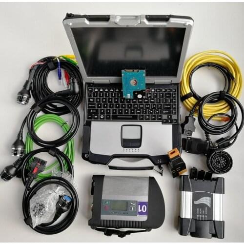 2in1 Auto Diagnosis tool MB Star C4 and Icom next with Software installed well on Used laptop Computers CF-30