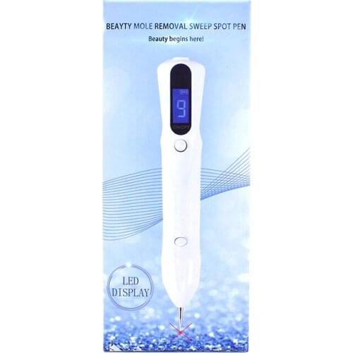 Laser Mole Removal Pen Dark Sweep Spot Remover Tool LED LCD Machine Body Point Wart Tag Tattoo Freckle Nevu Face Beauty Care