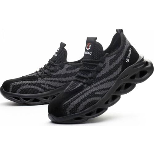 Lightweight safety shoes outdoor breathable non-slip EVA waterproof Steel toe cap puncture-proof Mens sports boots work shoes