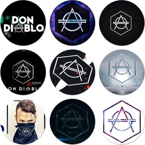 Fashion Don Diablo DJ Icons Pins Badge Decoration Brooches Metal Badges For Clothes Backpack Decoration 58mm