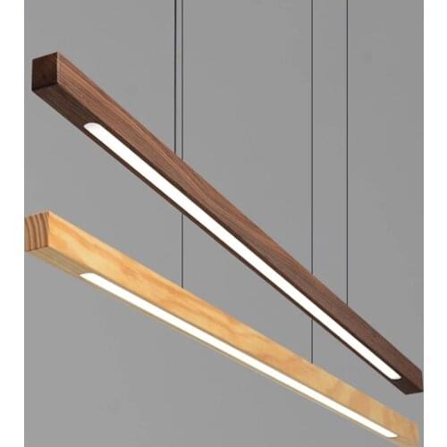 Nordic Led Pendant Lights Minimalist Wood Hanglamp For Bedroom Dining Room Study Modern Decor Office Bar Luminaire Suspension