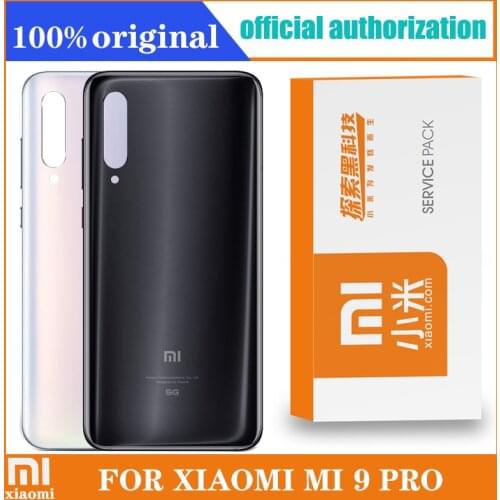 Original Back Housing Replacement for Xiaomi Mi 9 Pro Mi9 Pro Back Cover Battery Glass with adhesive Sticker Repair parts
