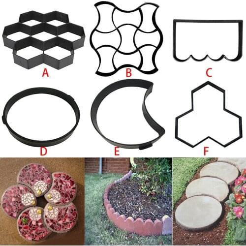Plastic Paving Mold Driveway Patio Stepping Stone Pavement Paver Path Maker For DIY Garden Pavement #007