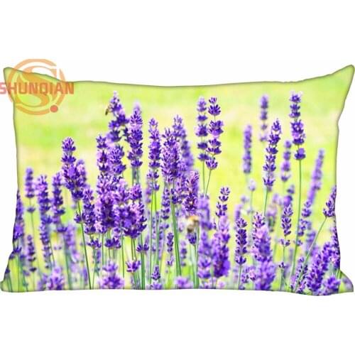 Hot Nice Lavender Rectangle Pillowcase zipper Wedding Custom Pillow Case For Bedroom A3.27#65