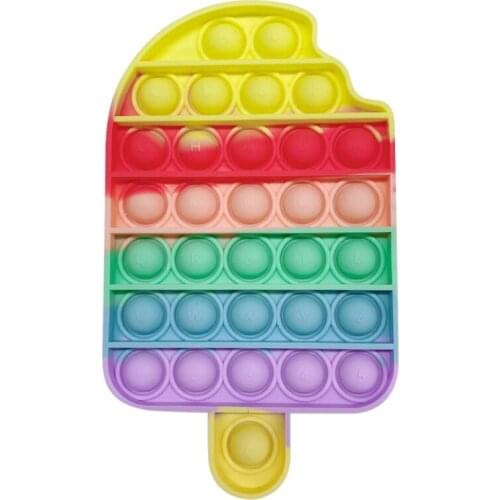 Push Bubble Sensory Anti Stress Relief Toy Ice Cream Kneading Toy Stress Squeeze Desktop Puzzle Toys