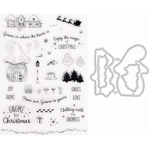 Christmas Celebrate Clear Stamps suit Cutting die 15x21cm Silicone Seal TPR Halloween Roller stamps DIY Scrapbooking Cards