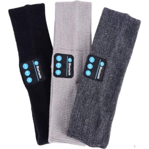 Bluetooth Music Hat Sports Headband Headset Headphone Wireless Smart Cap Soft Warm Hat Speaker Mic