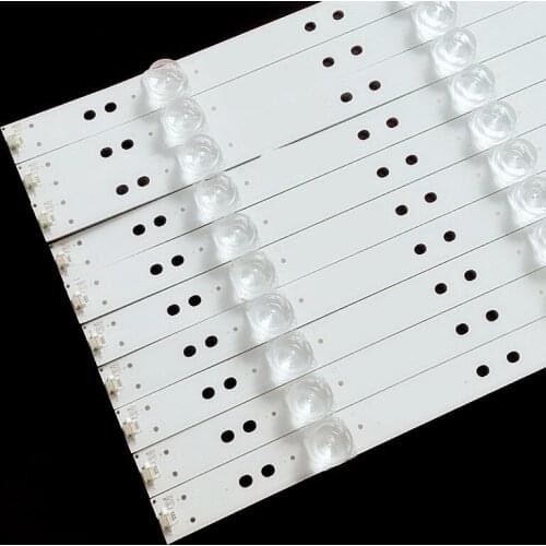 100% New 10pcs/Kit LED strips for HAIER 55 TV LE55U6600DUA
