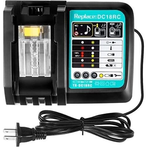 DC18RCT Li-ion Battery Charger for Makita Charger 18V 14.4V BL1830 Bl1430 DC18RC DC18RA Power tool 3A Charging Current EU plug