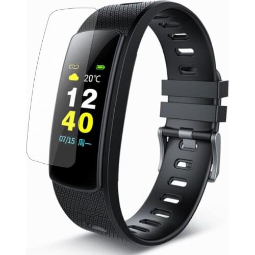 2pcs Soft TPU Clear Protective Film Guard For iwown i6 HR C HRc Sport Band Bracelet Smart Wristband Full Screen Protector Cover