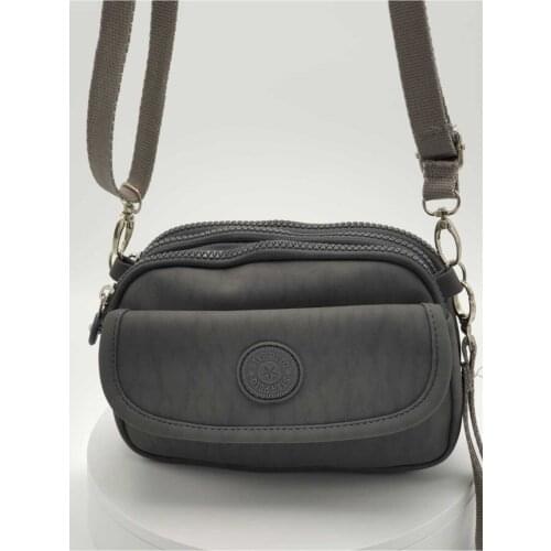 Womens Gray Messenger Bag