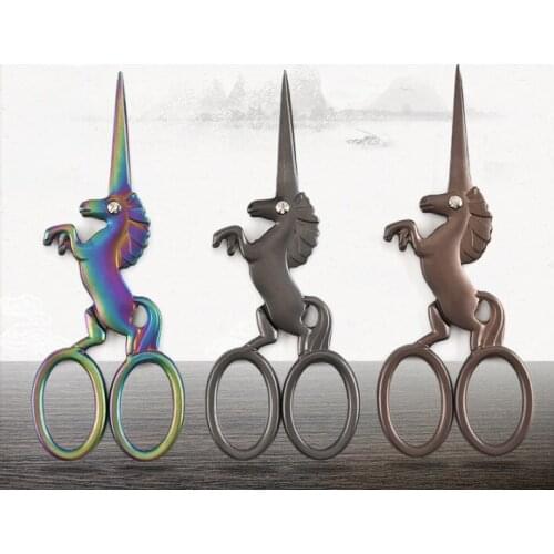 1PC Unicorn Stainless Steel Scissors Sewing Cloth Knife Embroidery Scissors Tailor Scissors Thread Scissors Sewing Tools