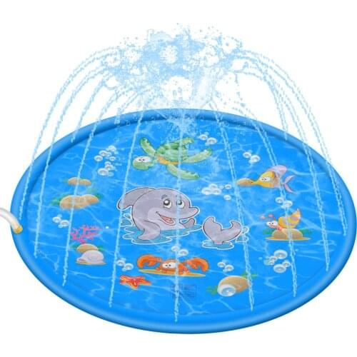 100/170cm Water spray pad Outdoor Lawn Beach Sea Inflatable Water Spray Kids Sprinkler Play Pad Mat Water Game Beach Cushion Toy