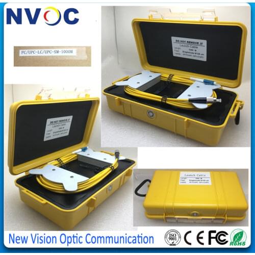 2Pcs/Lot,FC/UPC-LC/UPC 1000M OTDR Dead Zone Eliminator,Fiber Rings,Fiber Optic OTDR Launch Cable Box 1KM G652D SM 1310/1550nm