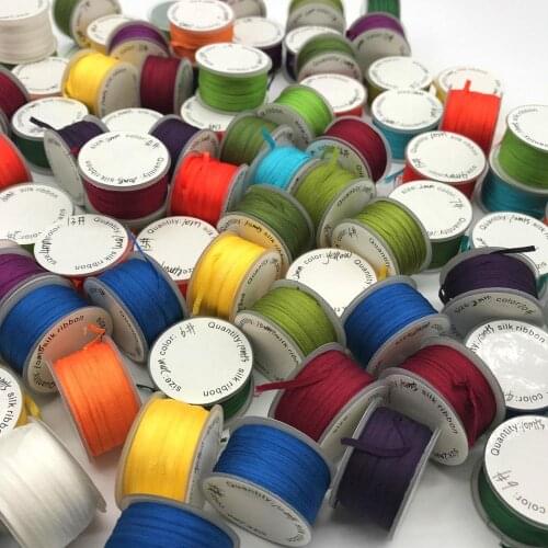 20meters, 2mm,100% real pure silk woven double face taffeta silk ribbons for embroidery and handcraft project,gift packing