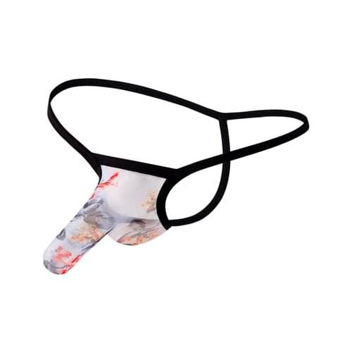 2020 Brand Sexy mens g-strings thongs Elephant Bulge Pouch Men Elastic T Back erotic Lingerie Thong Male Bulge Pouch Underwear