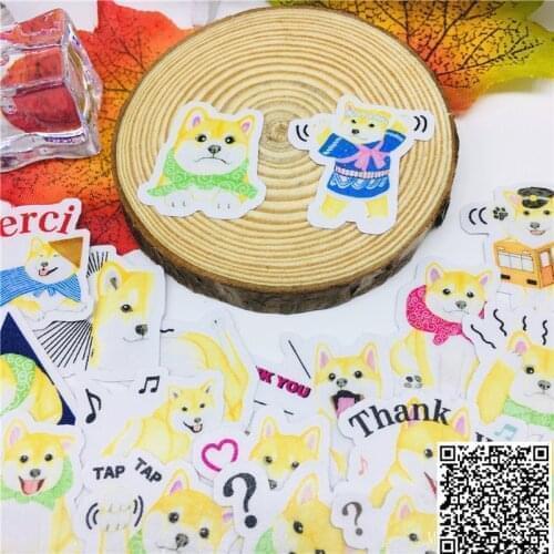 40 pcs Meng cute dog Stickers for Car Motorcycle Phone book Travel Luggage kids toys Funny decoration Sticker Bomb Decals