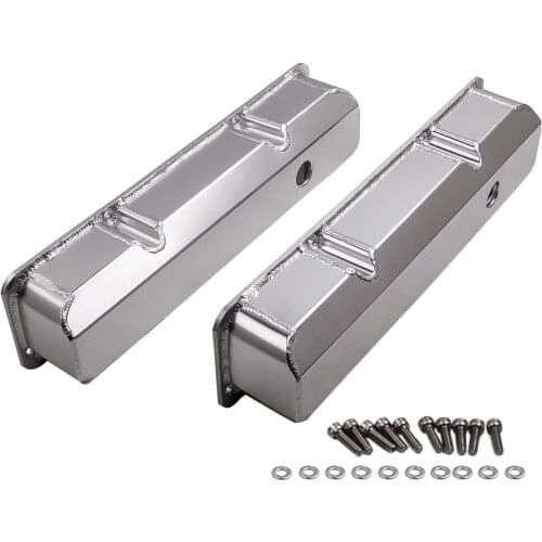 Aluminum Engines Valve Covers Brushed Finish 3 7/8" Height for 1958-1976 Ford FE BBF 332 352 360 390 406 413 427 428 w/ Bolt