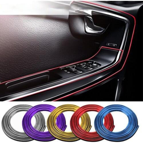 3M / 5M Car Interior Decoration Strip, Used for Door Panel Gap, Instrument Panel, Air Outlet Decoration Bright Strip