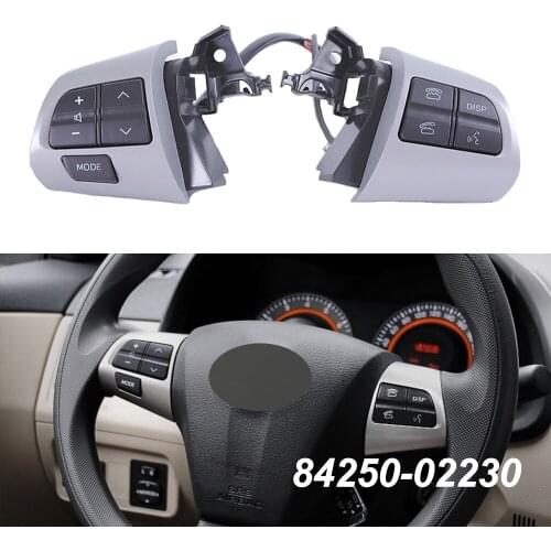 Car styling 84250-02230 8425002230 Steering Wheel Audio Control Switch Button For TOYOTA COROLLA ADE150 NDE150 NRE150 2007-2013