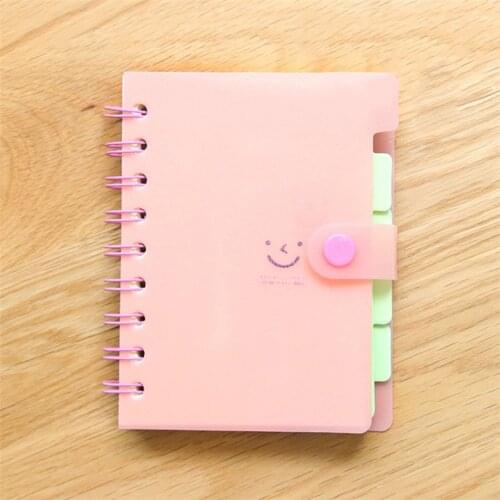 Creative Notebook Index Tab Planners Lined Notepads Book Keep Smile Subject for School & Office Writing Gifts school
