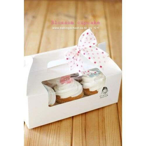 Fast shipping.cupcake window boxes26x17x10 hold 6 cups cake packaging ,paper box.50piece\lot