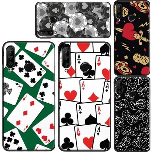 CASINO LAS VEGAS POKER TPU Case For Huawei P30 P10 P40 P20 Lite Mate 20 10 30 Pro P Smart 2019 Z Cover
