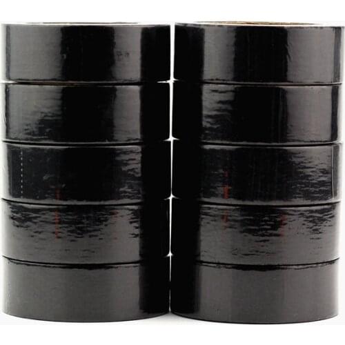 10PCS/lot Decorative Real Black Solid Color Washi Tapes Japanese Paper DIY Planner Adhesive Masking Tapes Stationery