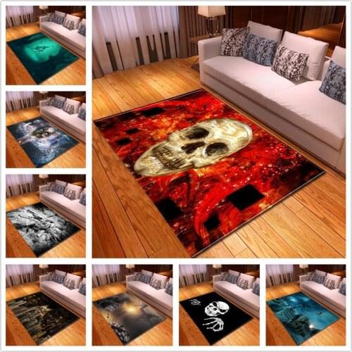 Halloween Doormats Soft Flannel Memory Foam Bedroom Big Area Rugs Cushion 2019 Halloween party Floor Mat Kids Room Play Carpet