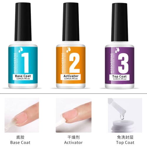 Top And Base Coat Gel Polish Long Lasting Reinforce 12ml Hybrid Varnishes Manicure UV Gel Lacquer Dipping Powder Nail Art Primer