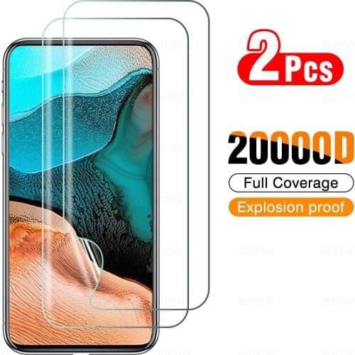 2Pcs Cover Hydrogel Film On The For Xiaomi Redmi K30 Screen Protector For Redmi K40 K30 Ultra K40Pro K40Pro Puls Not Glass Film