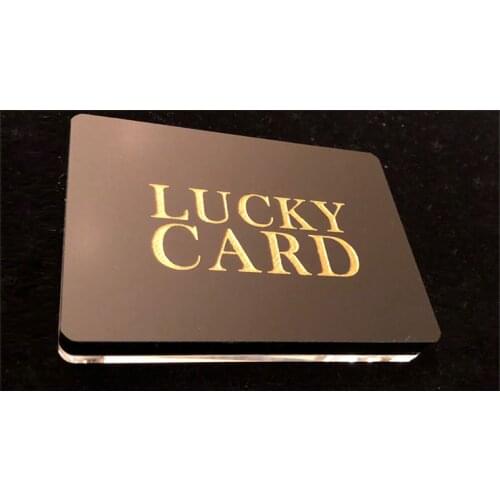 Lucky Card Deluxe by Wayne Dobson & Alan Wong Gimmick Card Magic Tricks Illusions Close up Magic Prophecy Card Magia Magician