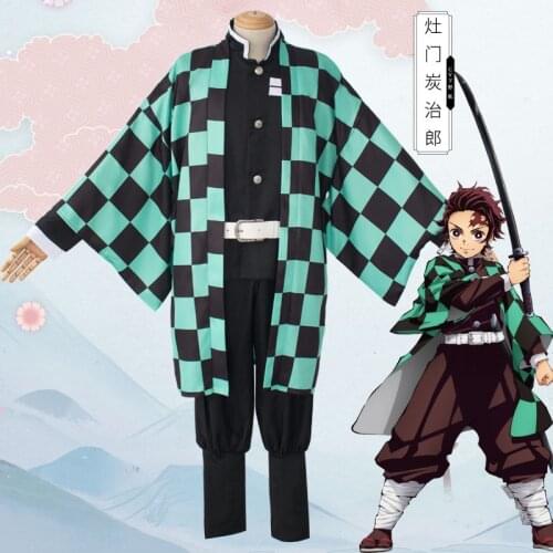 Latest Anime Cosplay Kimetsu no Yaiba Demon Slayer Costume Kamado Tanjirou Nezuko Agatsuma Zenitsu Tomioka Giyuu Muzan Cosplay