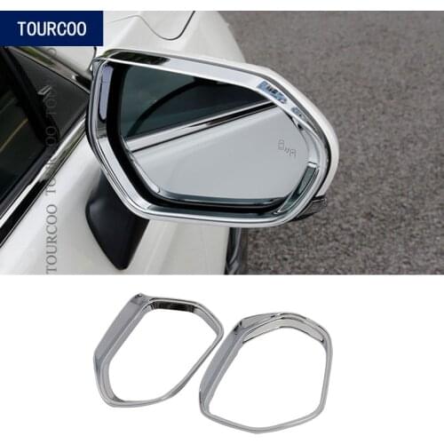 Car Modified Rear View Mirror Rain Shield Frame Cover ABS Snow Guard Protector Cover Trim Sticker for Toyota Corolla 2019