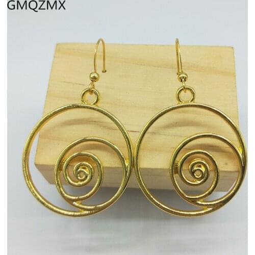 Hot fashion Fibonacci 3-color earrings, round earring, Fibonacci sequence wearable math, geometric necklace holiday gift