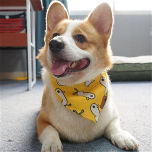 Fashion Plaid Dots Style Winter Pet Bandanas Cotton Washable Dog Bandanas Scarf Bowties Collar Pet Square Bib For Puppies Kitten