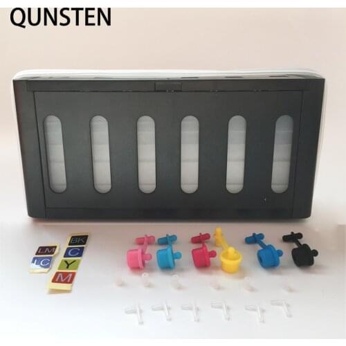 New Black Outer Case 6 Color 100ML Continuous Ink Supply System Universal DIY CISS Tank Replacement For HP Canon EPSON Printer