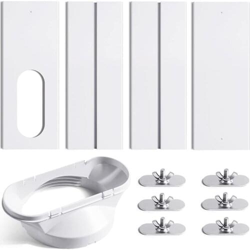 EAS-Portable Air Conditioner Window Kit, Adjustable Window Seal For Air Conditioner, AC Replacement Window Kit, Exhaust Hose