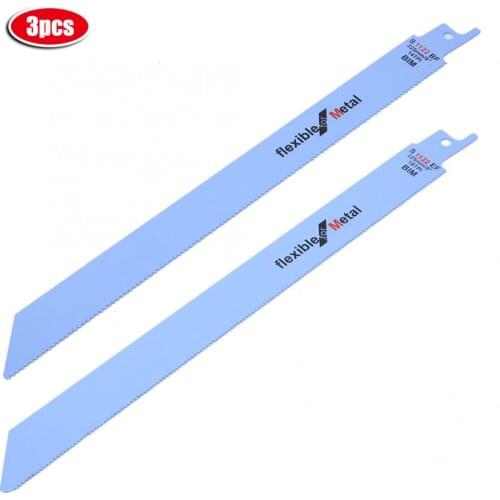 3Pcs 225mm High Carbon Steel Reciprocating Saber Saw Blade 14TPI/18TPI Jig Saw Blade Wood Plastic Pipe Metal Sharp Cutting Tool