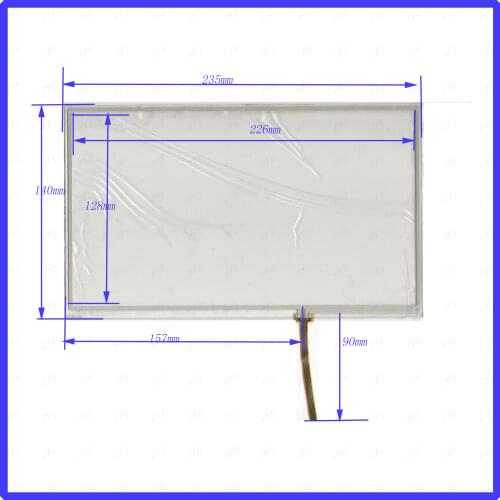 ZhiYuSun HR4 09005S inch Touch Screen Glass 235mm*145mm 4 wire resistive Touch Panel HR409005S FOR TABLE for laptop 235*145