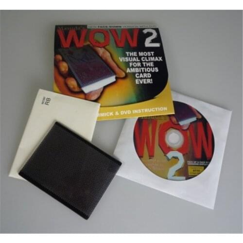 Wow 2.0 (Face Down Version and DVD) by Masuda Card Magic Tricks Stage Magic Close up Illusions Gimmick Magia Toys Accessories