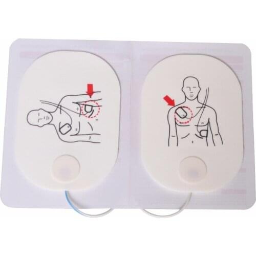 1Pair High Quality Adult Training Replacement Pad Use With AED Training Model Universal Trainer P150 Emergency Rescue Kit