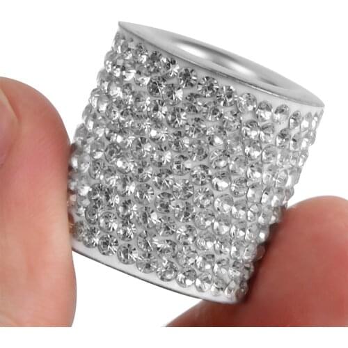 1pc Car Seat Headrest Collar Decor Headrest Pole Collars Diamond Bling Headrest Decoration Charms Car Accessories For Women