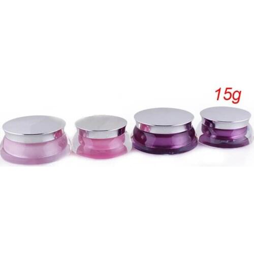 15G UFO shape purple cream jar plastic jar Cosmetic Jar Cosmetic Packaging cosmetic container
