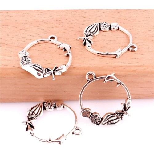 15pcs Charms Ocean Shell Conch 29*25mm Antique Making Pendant Vintage Tibetan Silver DIY Bracelet Necklace 22958