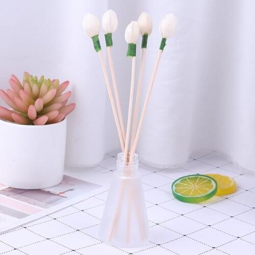 1X Glass Aroma Diffuser Empty Bottles Scrub Cone Containers Aromatic Sticks Jars