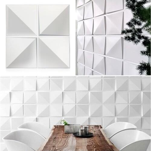 4pcs/12pcs 50x50cm 3D wall sticker 3D three-dimensional decorative living room wallpaper waterproof bathroom kitchen Wall panel